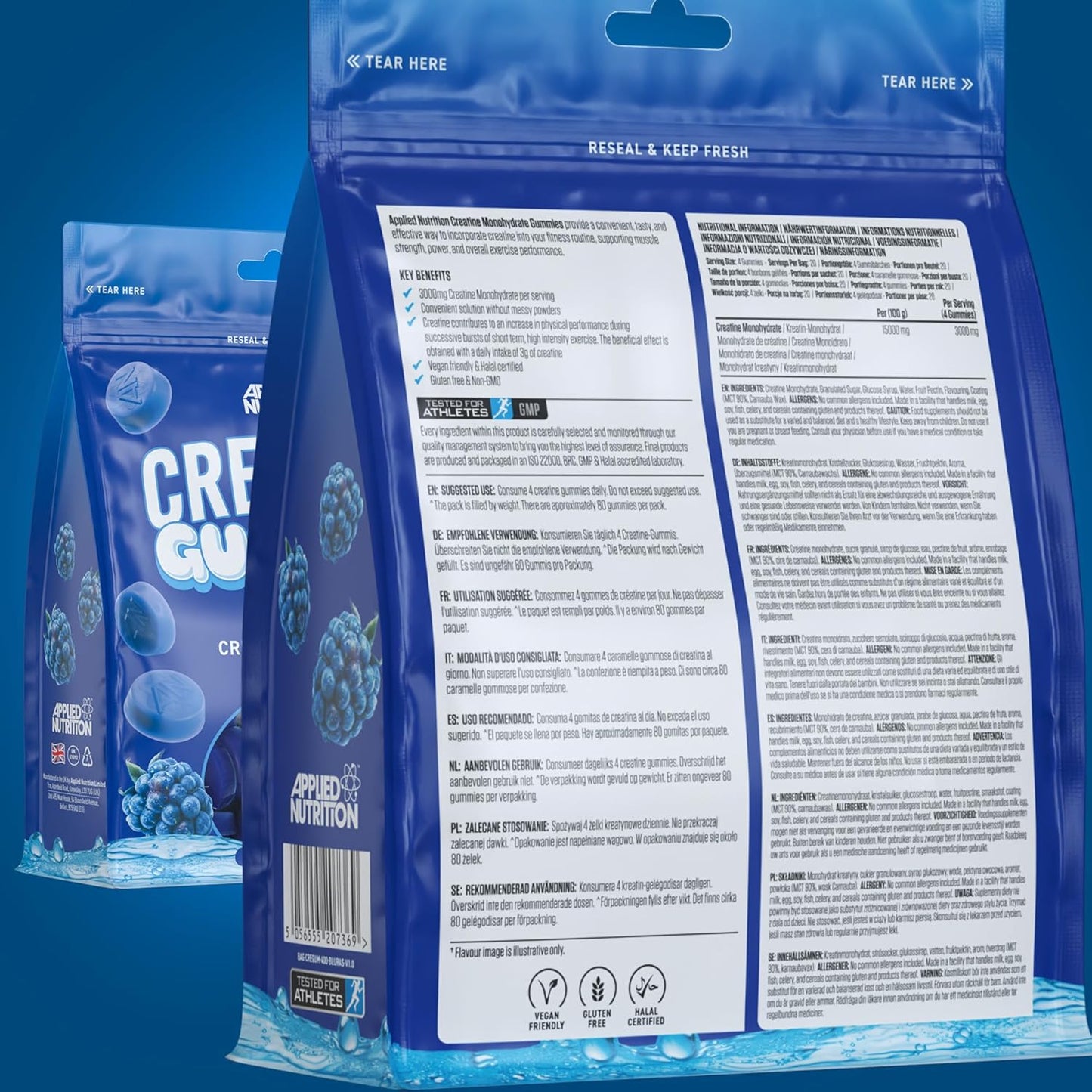 Applied Nutrition Creatine Gummies 80 Gummies 20 Servicios