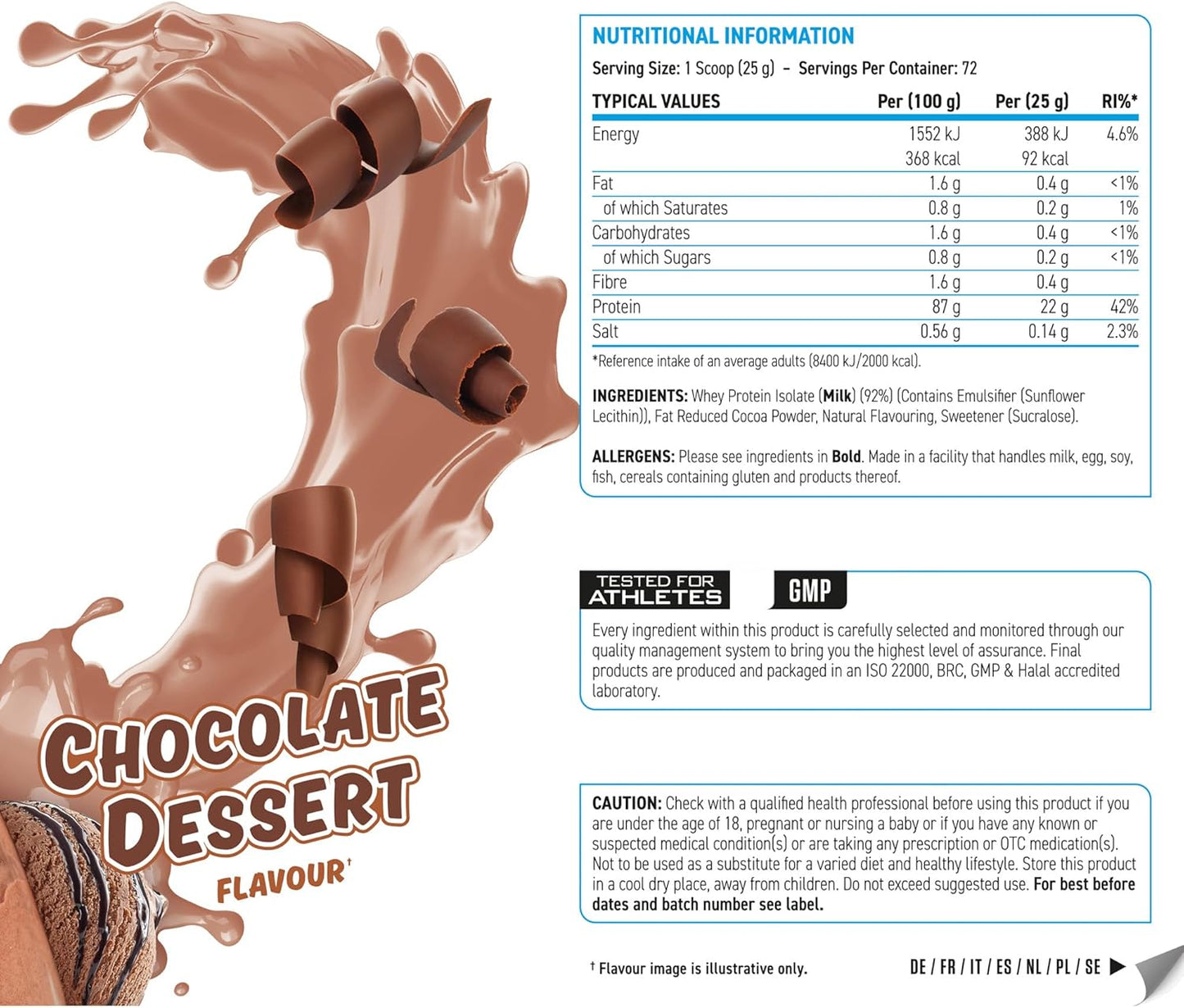 Applied Nutrition Advanced Iso-Xp Whey Protein Isolate 4 Lbs