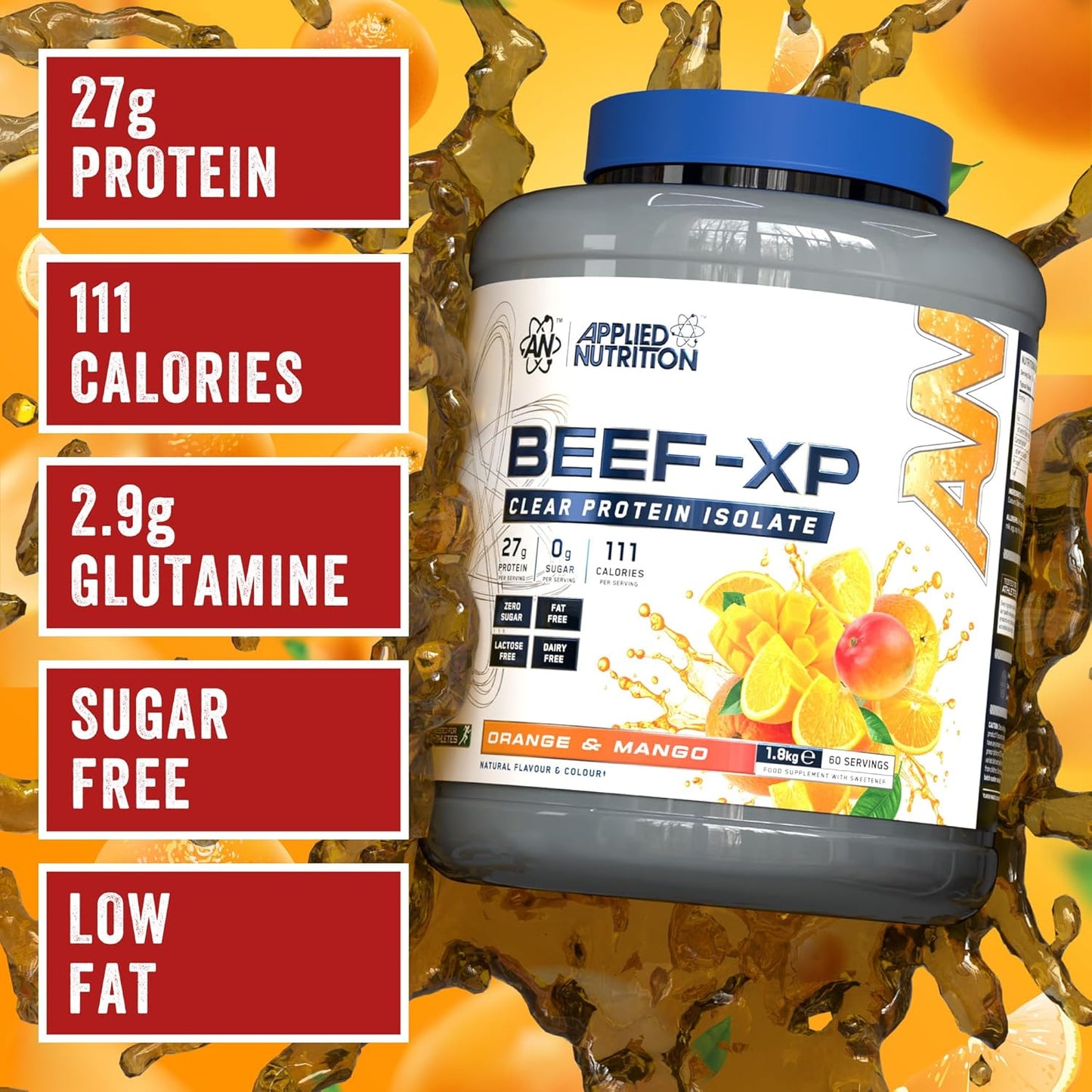 Applied Nutrition Beef-Xp Clear Protein Isolate 4 Lbs
