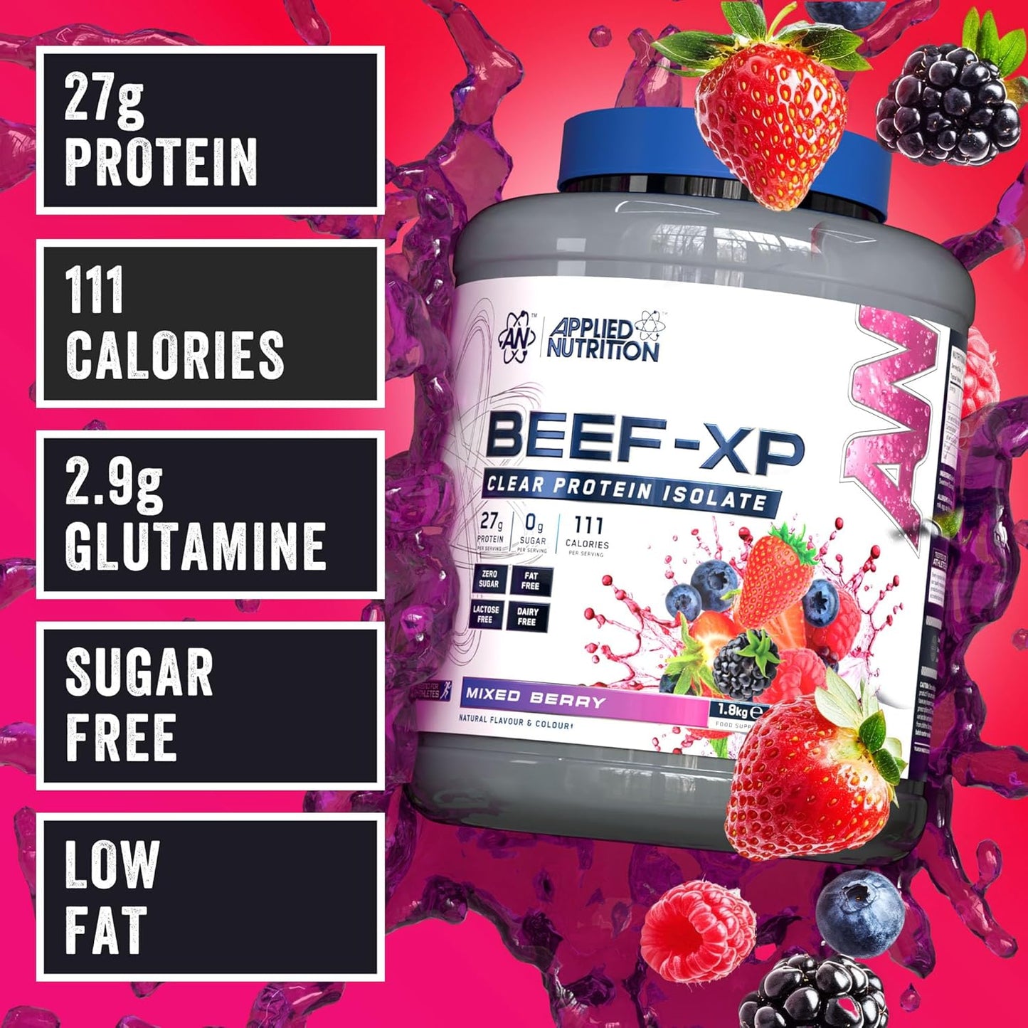 Applied Nutrition Beef-Xp Clear Protein Isolate 4 Lbs