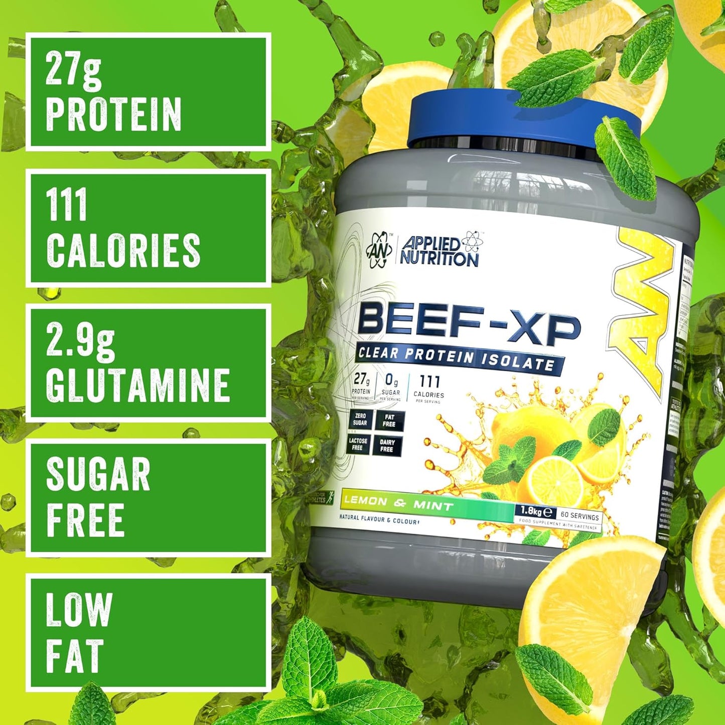 Applied Nutrition Beef-Xp Clear Protein Isolate 4 Lbs