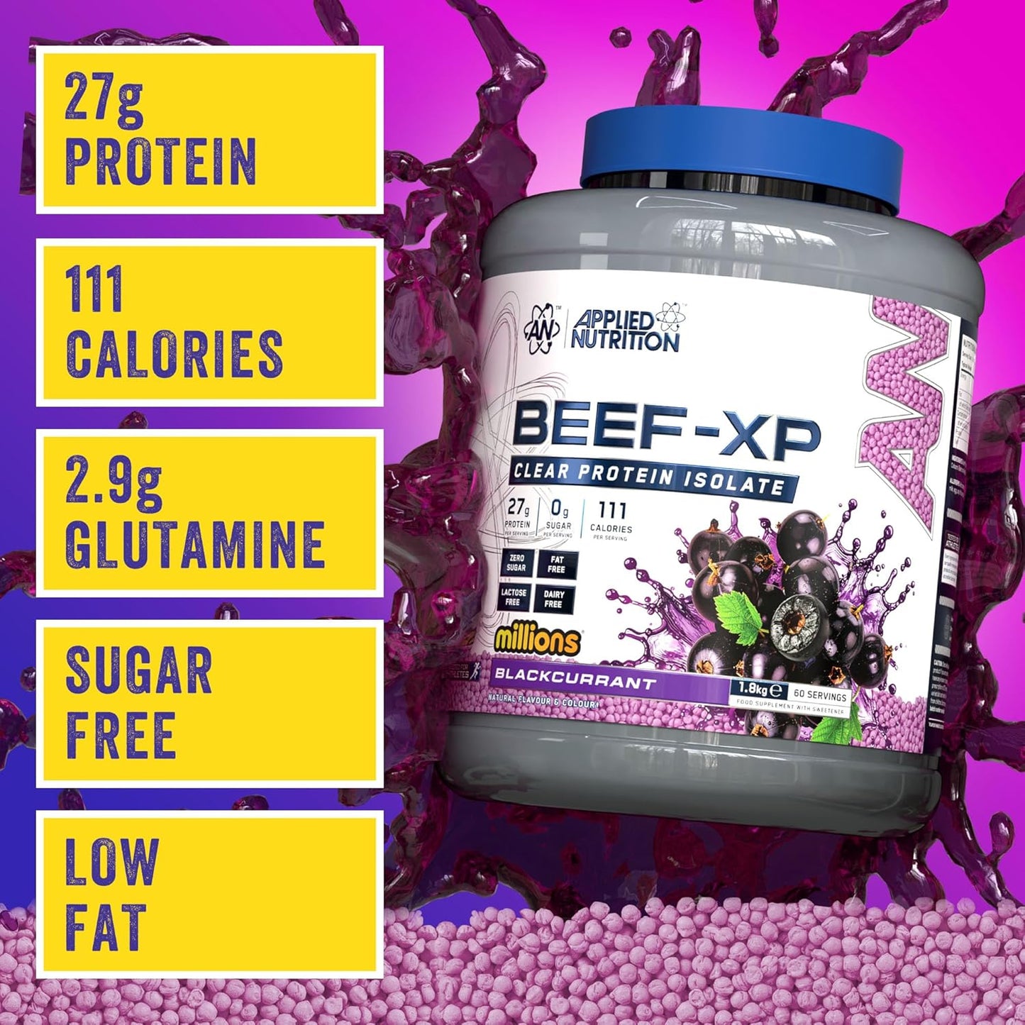Applied Nutrition Beef-Xp Clear Protein Isolate 4 Lbs
