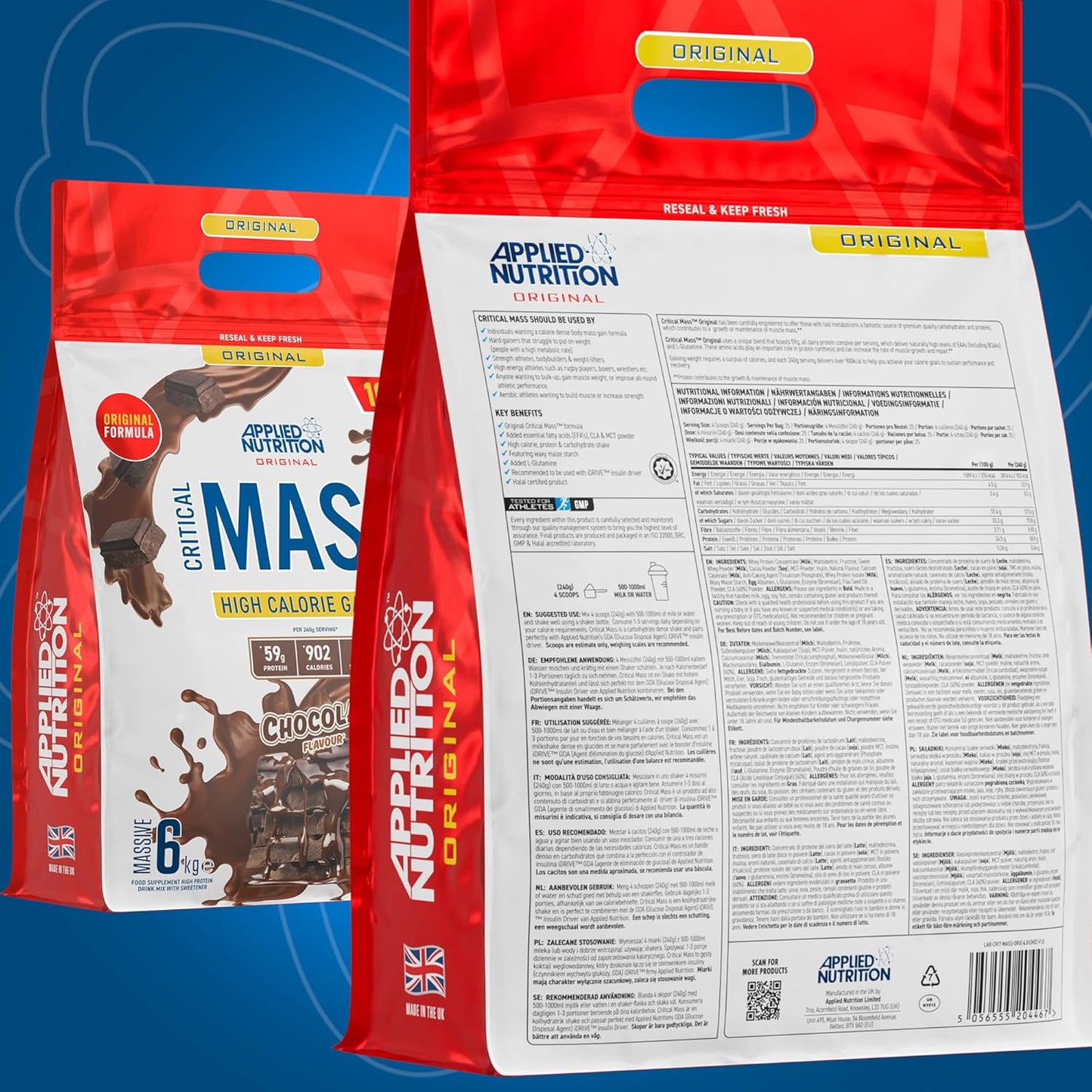 Applied Nutrition Critical Mass Original 6 Kg