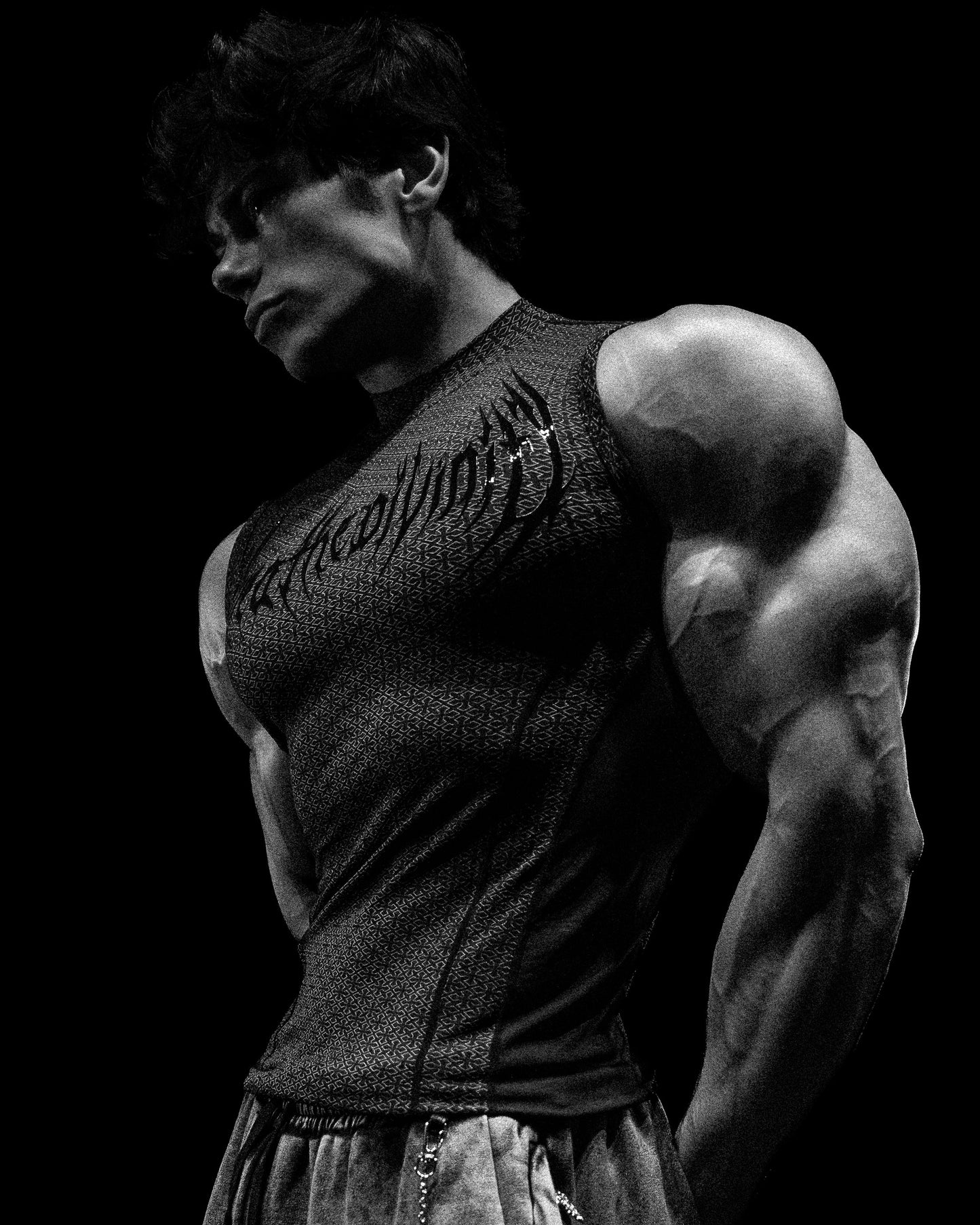 Breathedivinity Doom Tech ™ Armored Cut-Off Compression Midnight