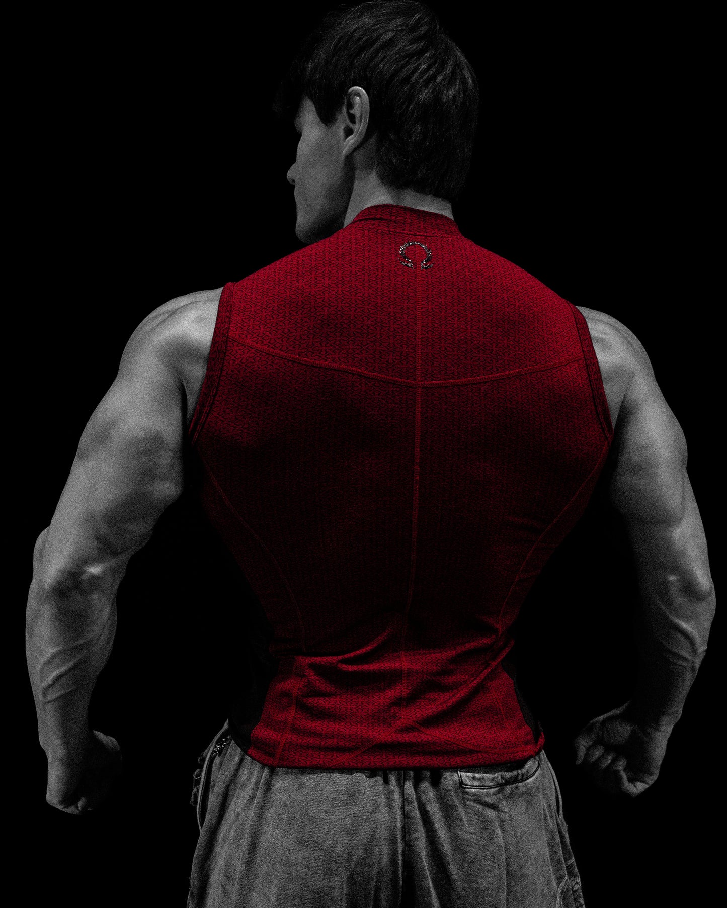 Breathedivinity Doom Tech ™ Armored Cut-Off Compression Crimson