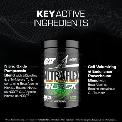 Gat Sport Nitraflex Black 40 Servicios