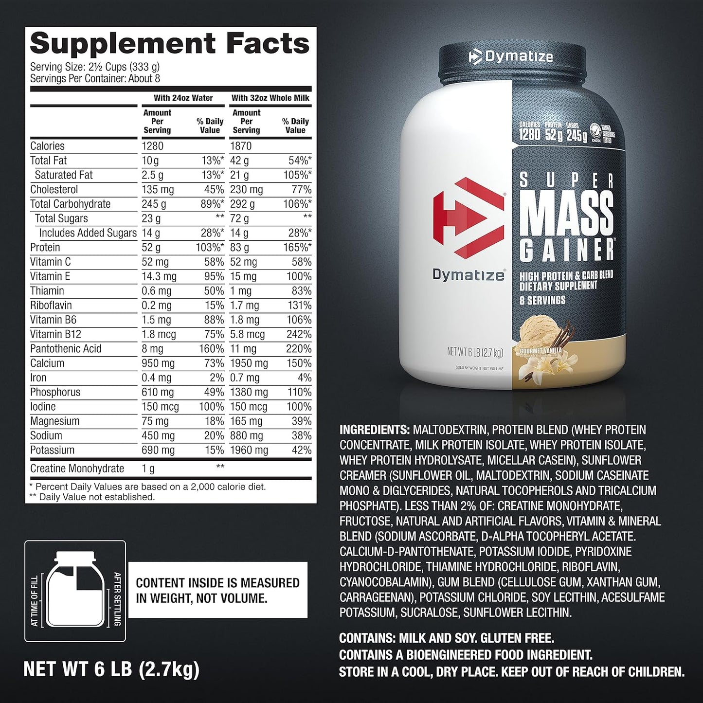 Dymatize Super Mass Gainer 6 Lbs