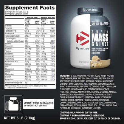 Dymatize Super Mass Gainer 6 Lbs