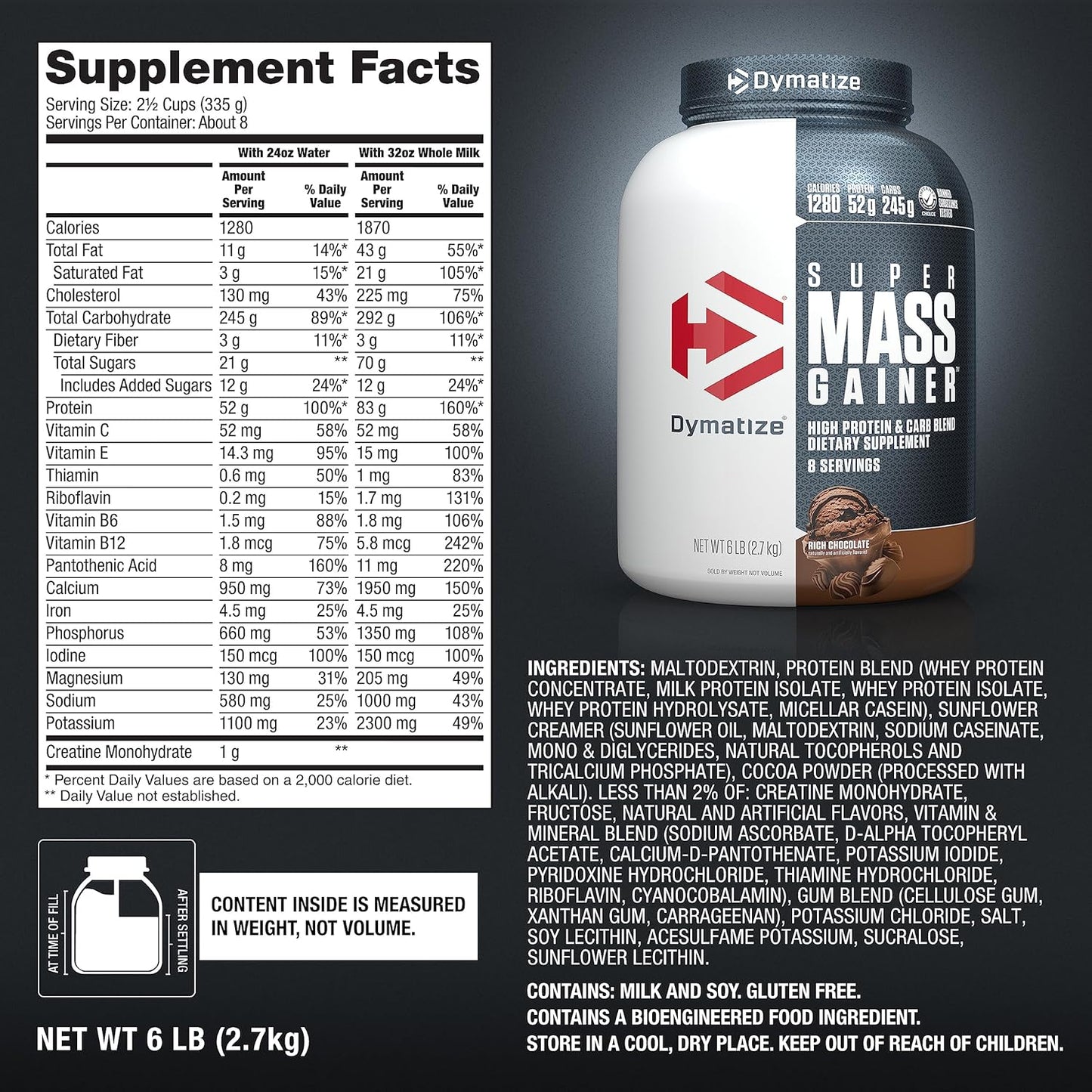 Dymatize Super Mass Gainer 6 Lbs