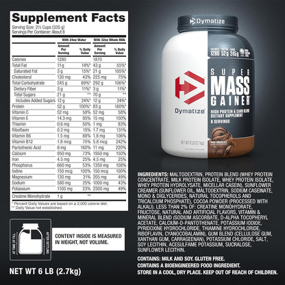 Dymatize Super Mass Gainer 6 Lbs