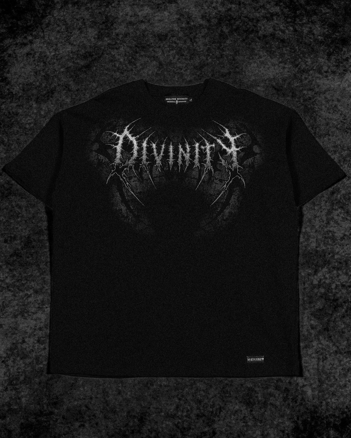 Breathedivinity Oversized T-Shirt Blood Reaper Void Black