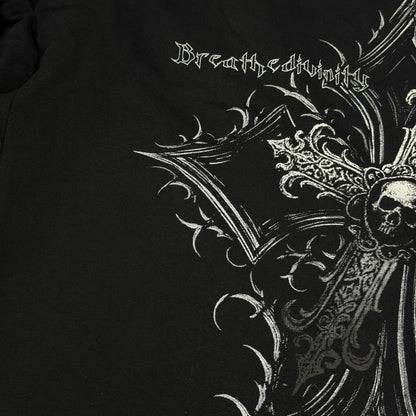 Breathedivinity Death Sigil Banana Shape Uncuffed Sweatpants Midnight