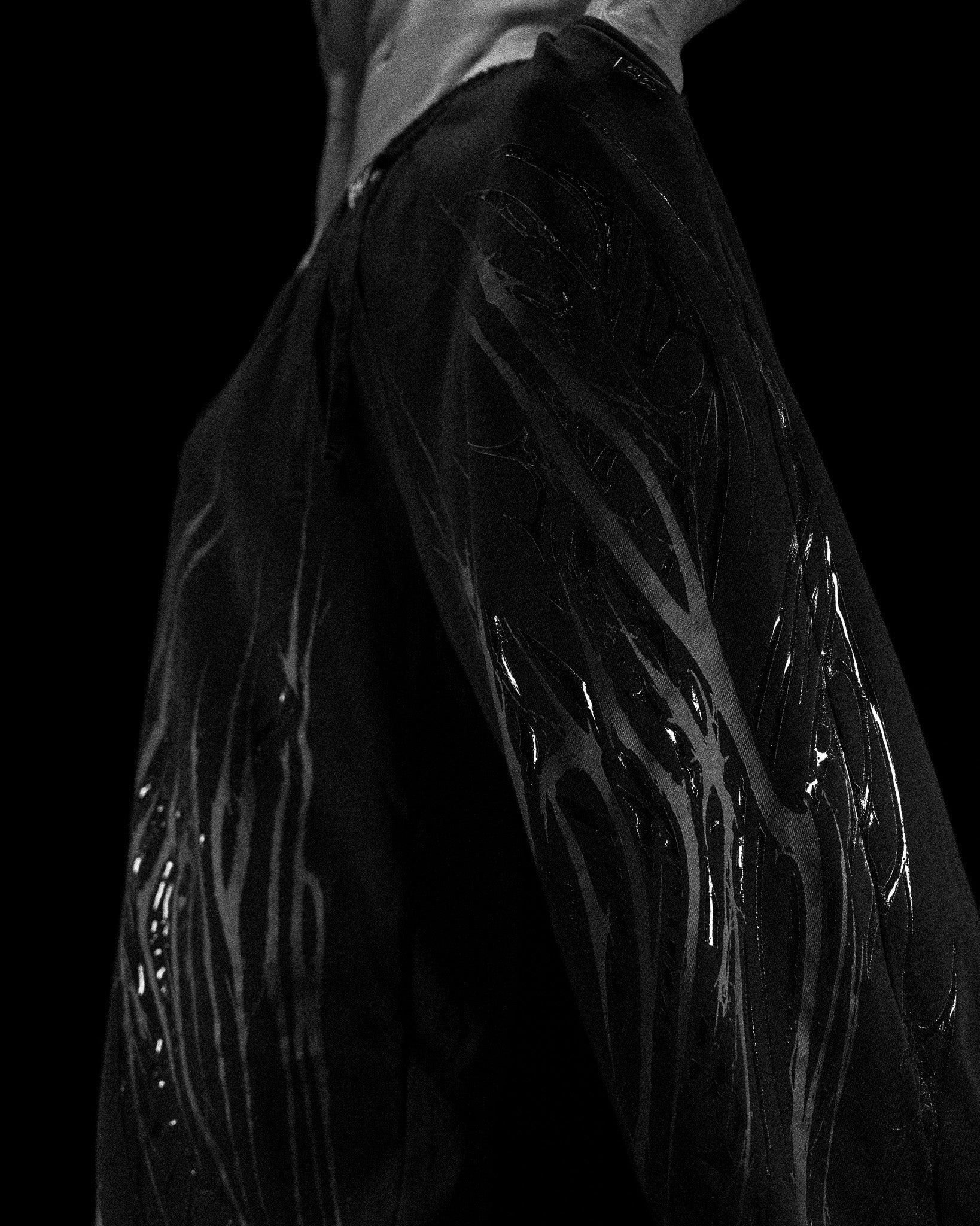 Breathedivinity Venom Texture Symbiote Banana Sweatpants Darkess
