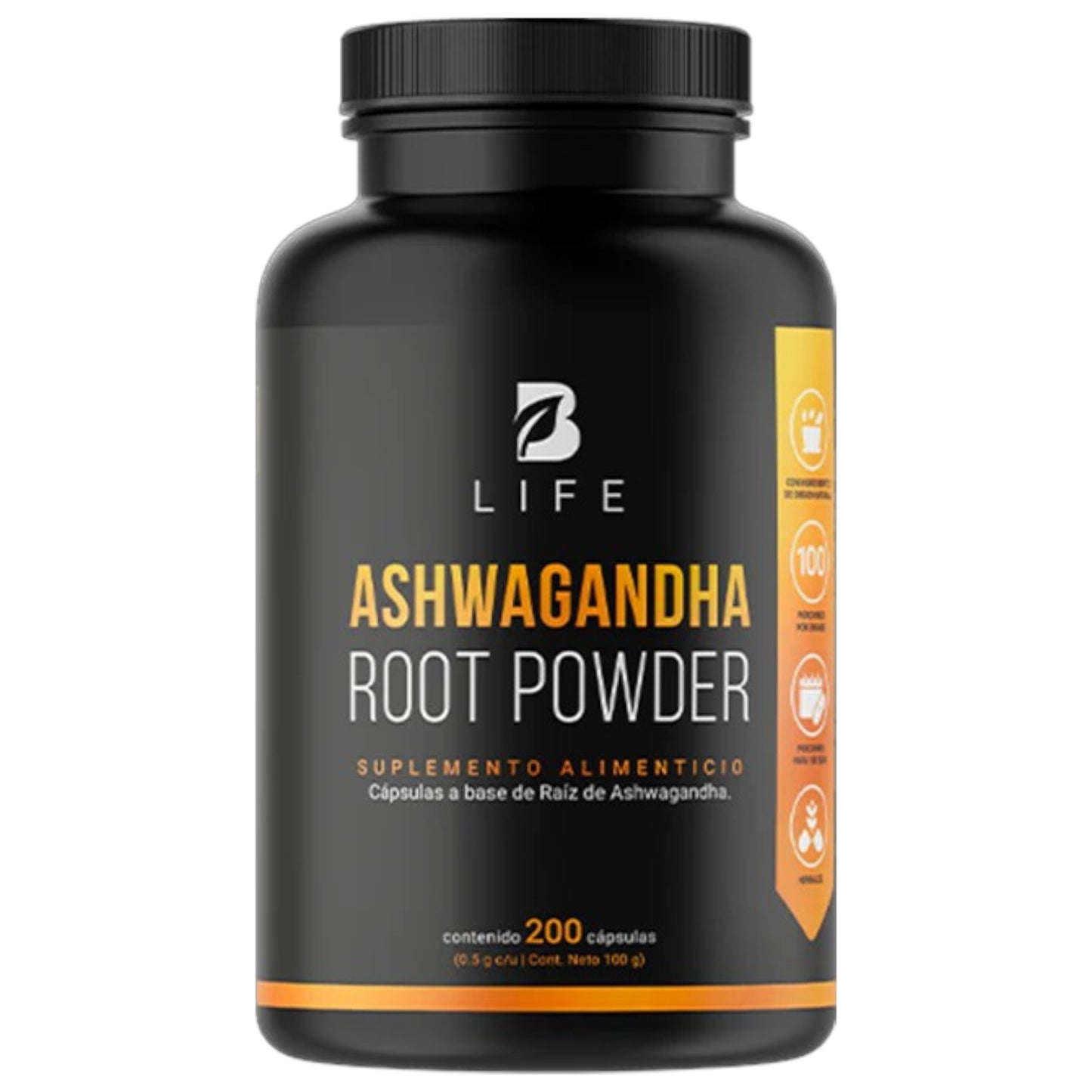 B Life Ashwagandha Root Powder 200 Capsulas