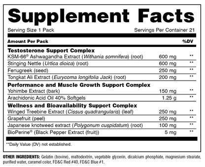 Universal Nutrition Animal Test 21 Packs