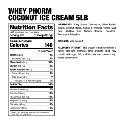 Dragon Pharma Whey Phorm 5 Lbs