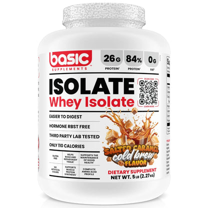 Basic Supplements Isolate Whey Protein 5 Lbs