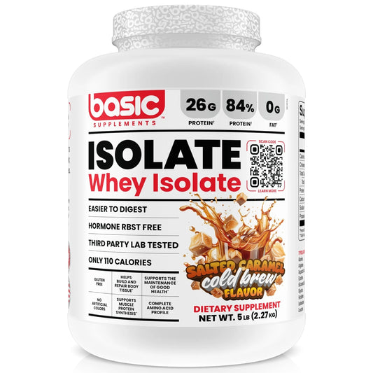 Basic Supplements Isolate Whey Protein 5 Lbs