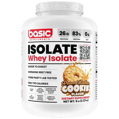 Basic Supplements Isolate Whey Protein 5 Lbs