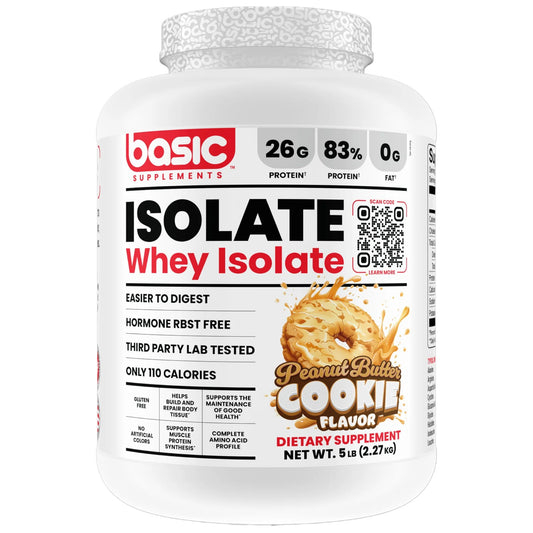 Basic Supplements Isolate Whey Protein 5 Lbs