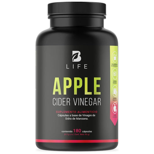B Life Apple Cider Vinegar | Vinagre de Sidra de Manzana 180 Capsulas
