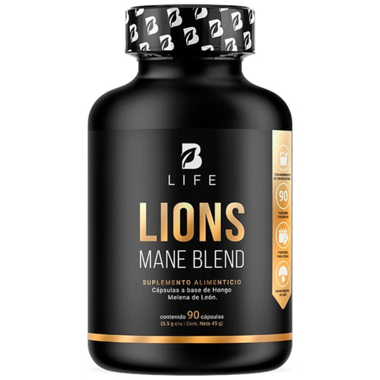 B Life Lions Mane Blend | Hongo de Melena de León 90 Capsulas
