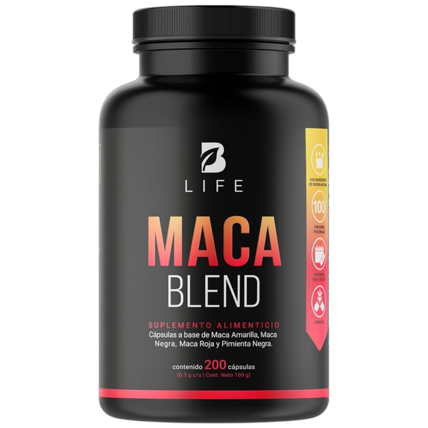 B Life Maca Blend | Raíz de Maca 200 Capsulas