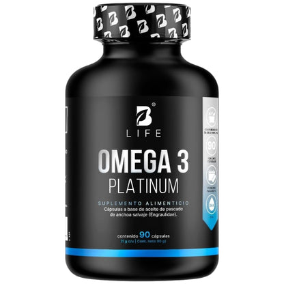B Life Omega 3 Platinum 180 / 90 Capsulas