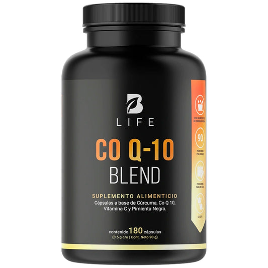 B Life Co Q-10 Blend Combinación Avanzada de Coenzima Q10 180 Capsulas