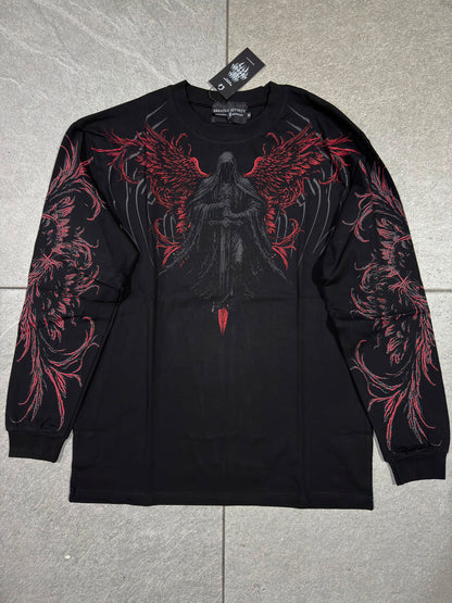 Breathedivinity Dark Reaper Oversized Longsleeve T-Shirt Nightmare