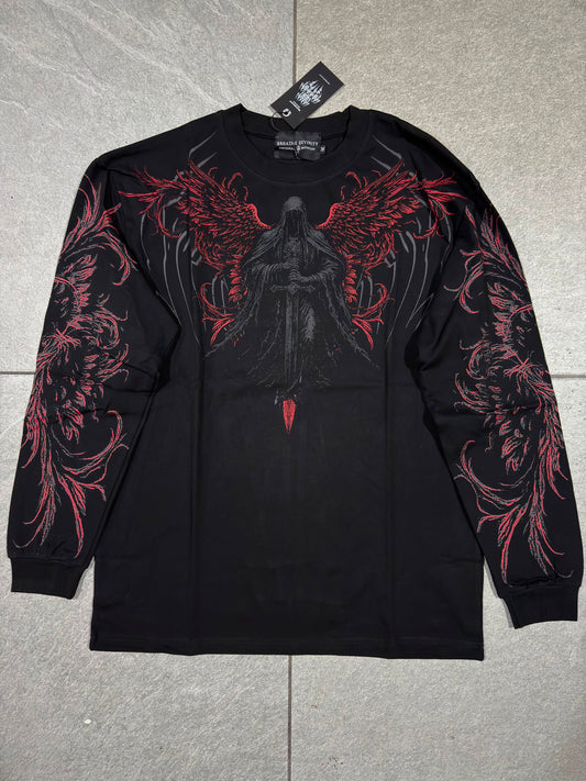 Breathedivinity Dark Reaper Oversized Longsleeve T-Shirt Nightmare