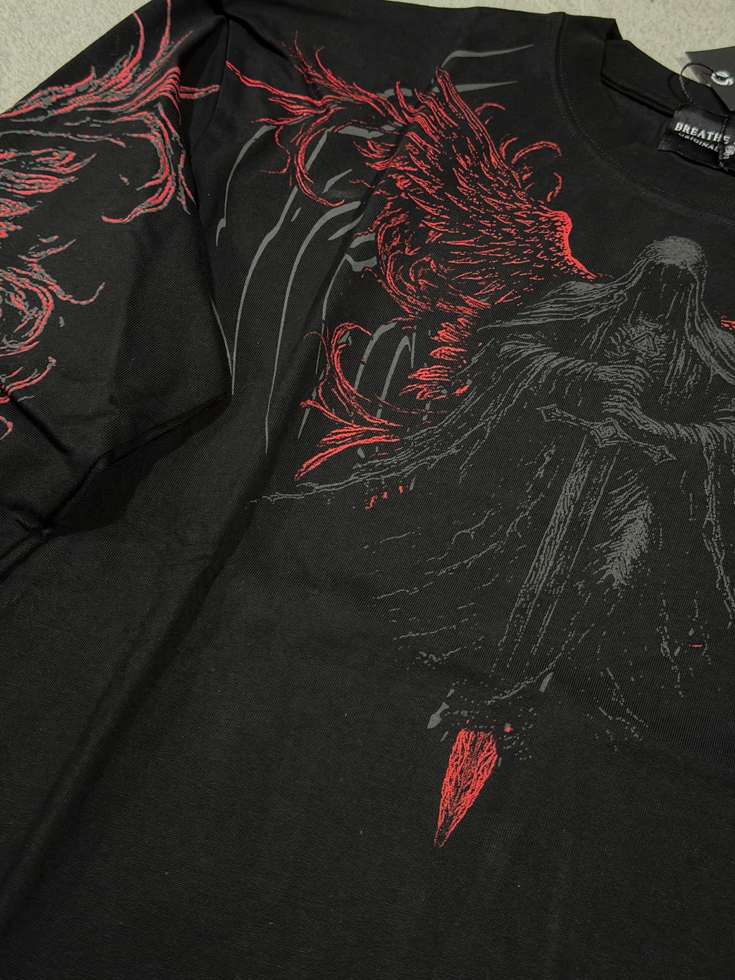 Breathedivinity Dark Reaper Oversized Longsleeve T-Shirt Nightmare