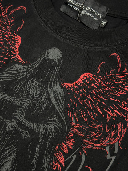 Breathedivinity Dark Reaper Oversized Longsleeve T-Shirt Nightmare