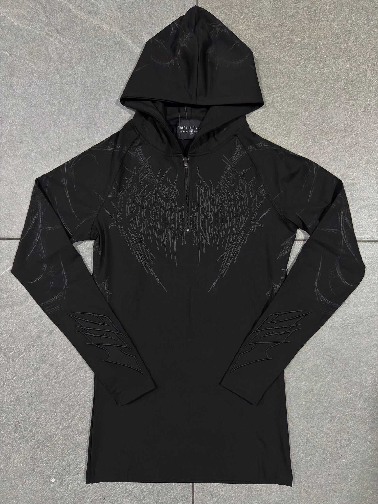 Breathedivinity Void Tech Pulsefire Hoodie Compression Darkness