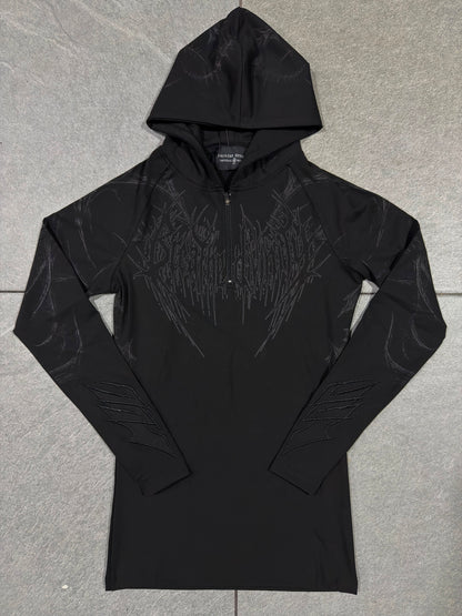 Breathedivinity Void Tech Pulsefire Hoodie Compression Darkness