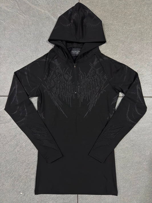 Breathedivinity Void Tech Pulsefire Hoodie Compression Darkness