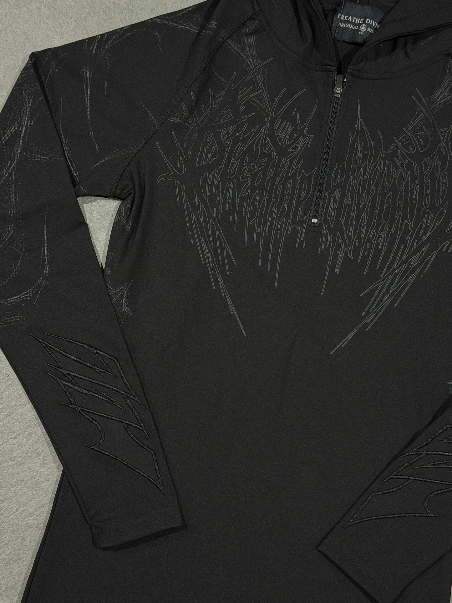 Breathedivinity Void Tech Pulsefire Hoodie Compression Darkness