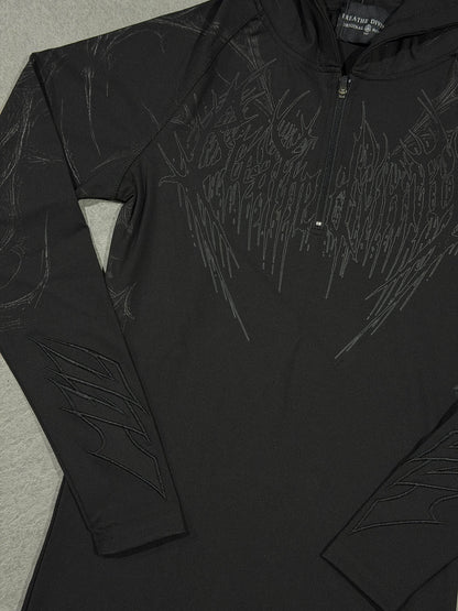 Breathedivinity Void Tech Pulsefire Hoodie Compression Darkness