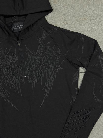Breathedivinity Void Tech Pulsefire Hoodie Compression Darkness