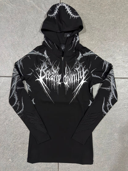 Breathedivinity Void Tech Pulsefire Hoodie Compression Void Black
