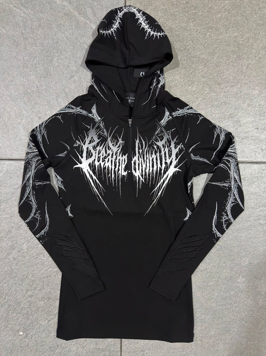 Breathedivinity Void Tech Pulsefire Hoodie Compression Void Black