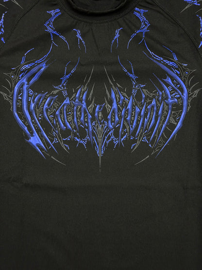 Breathedivinity Void Tech Corrupted Short Sleeve Compression Blue