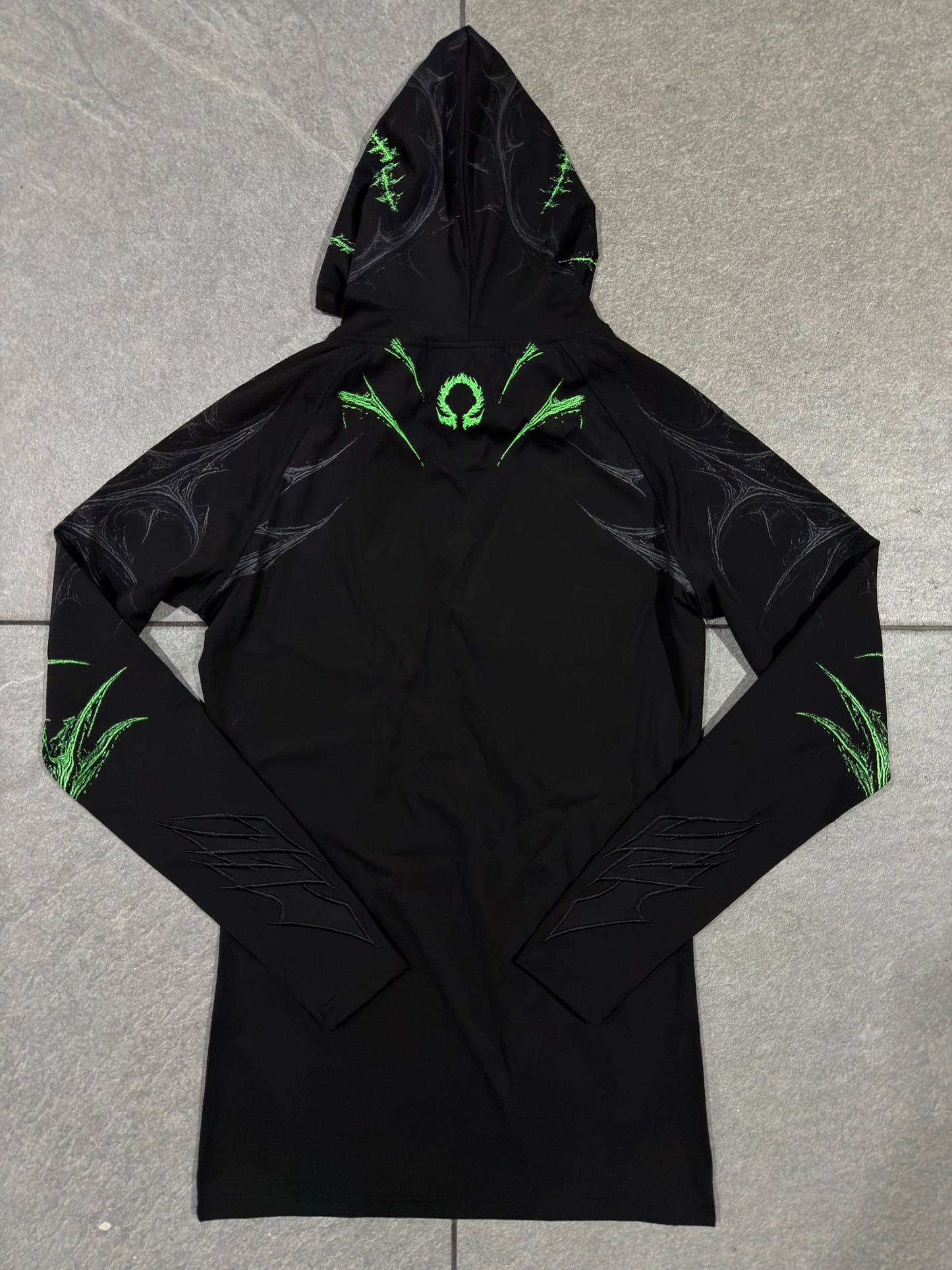 Breathedivinity Void Tech Pulsefire Hoodie Compression Neon Green