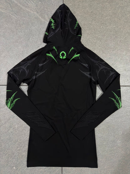 Breathedivinity Void Tech Pulsefire Hoodie Compression Neon Green