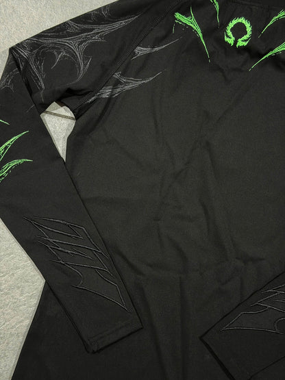 Breathedivinity Void Tech Pulsefire Hoodie Compression Neon Green