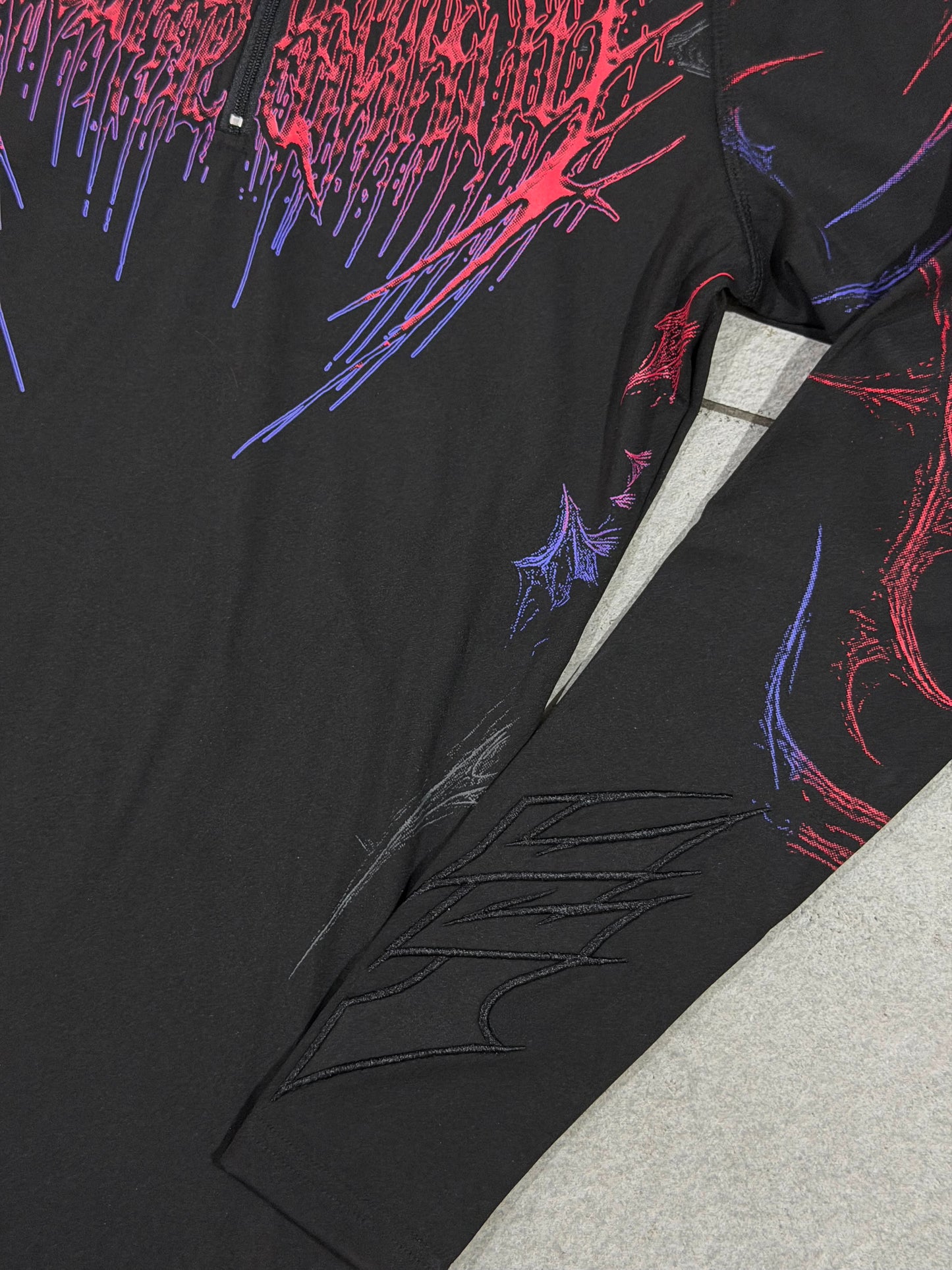 Breathedivinity Void Tech Pulsefire Hoodie Compression Blood Moon