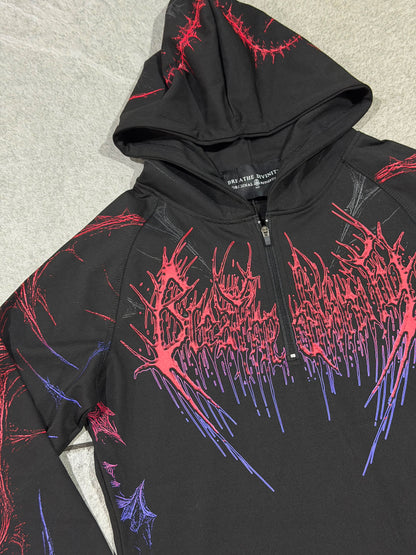 Breathedivinity Void Tech Pulsefire Hoodie Compression Blood Moon