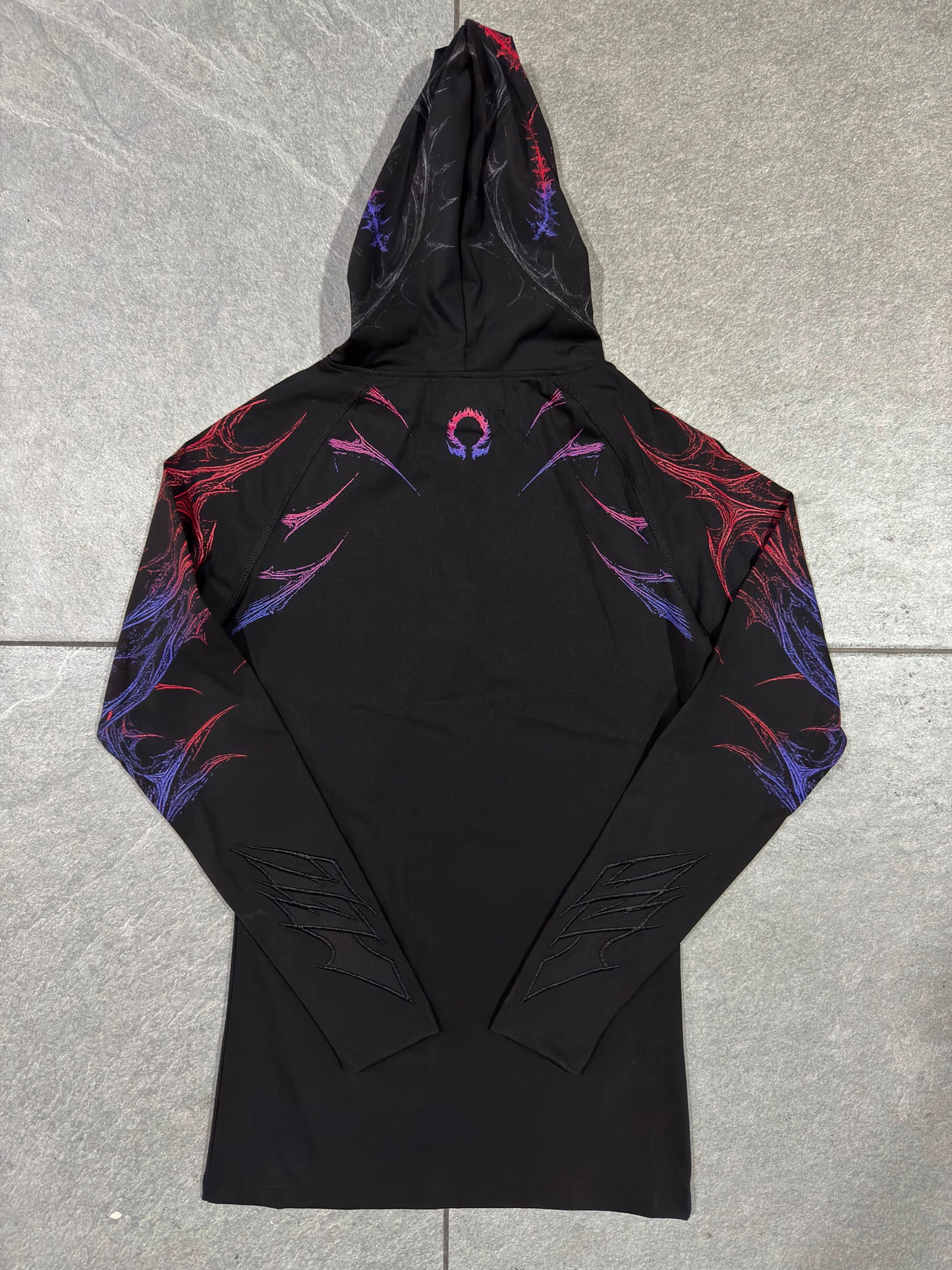 Breathedivinity Void Tech Pulsefire Hoodie Compression Blood Moon