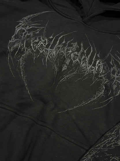 Breathedivinity Abysswalker Oversized Pullover Hoodie Darkness