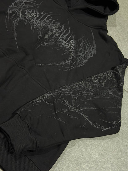 Breathedivinity Abysswalker Oversized Pullover Hoodie Darkness